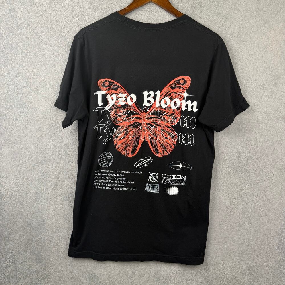 Tyzo Bloom Butterfly T-Shirt Unisex SZ Large Lo Fi Hip Hop Indie Pop Streetwear